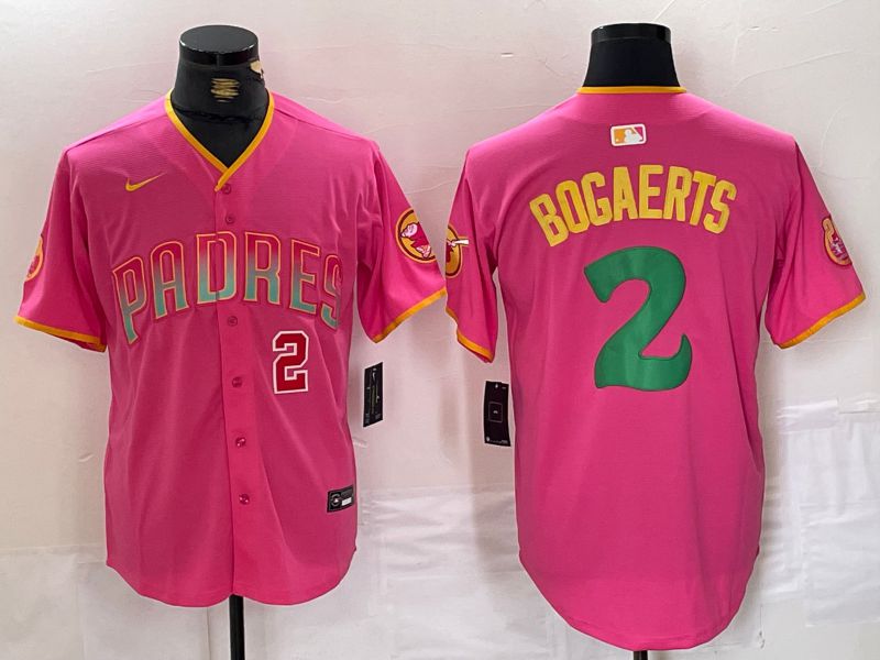 Men San Diego Padres #2 Bogaerts Pink Jointly 2024 Nike MLB Jersey style 15